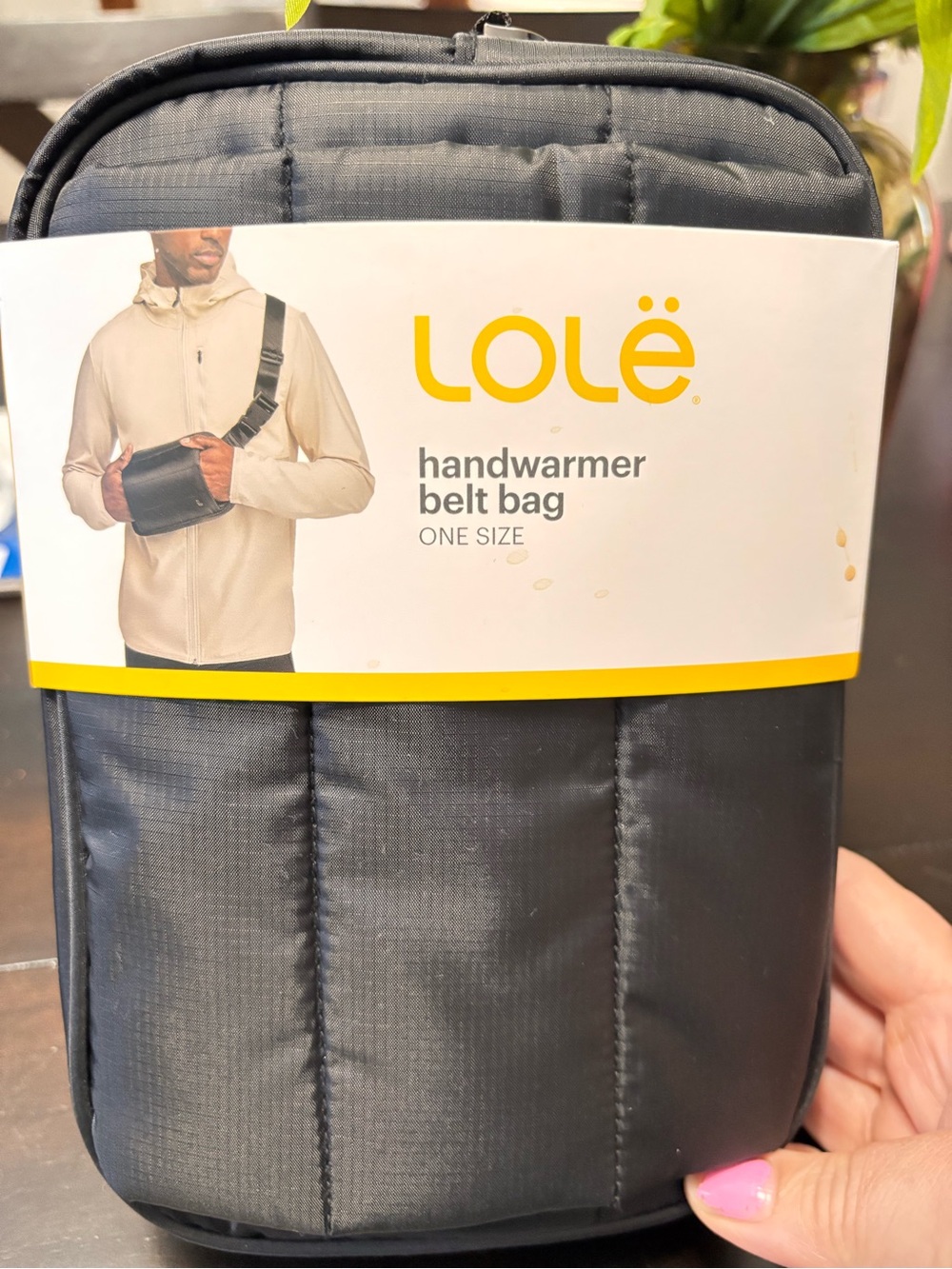 Lole Black Handwarmer Belt Bag
